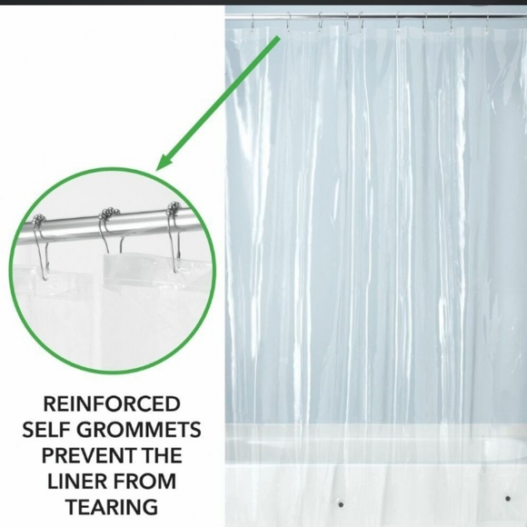 MDesign Clear Peva Shower Liner - Picture 2 of 4